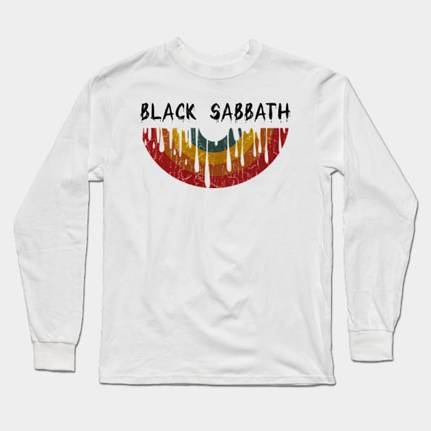 Vinyl Melted Sabbath Vintage Long Sleeve T-Shirt by FUTURE SUSAN